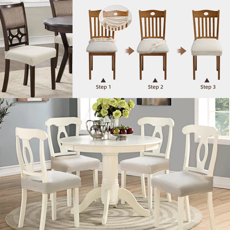 🪑 50% OFF NOW! ✨ Waterproof Stretchy Chair Covers – Elastic, Anti-Slip & Easy to Clean 🛡️