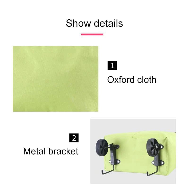 🛍️✨ Convertible shopping tote – hides wheels, holds 20kg, expands with zipper!✅Factory direct sales