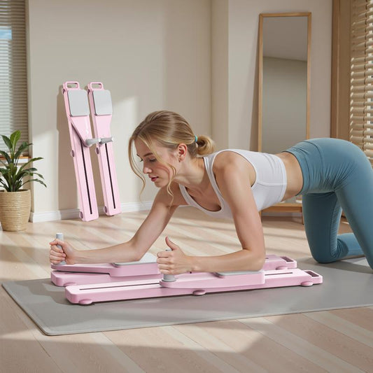 📢📢Big Sale Now On!⏰ Pilates reformer with timer and resistance bands ✨💪 Foldable multifunctional trainer for abs, back, shoulders and legs – effective, compact and durable home workout