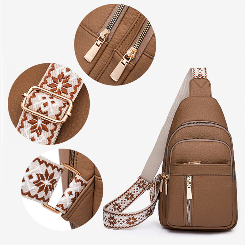 2025 Hot Sale🔥42% OFF🔥Women's Vintage PU Leather Chest Bag