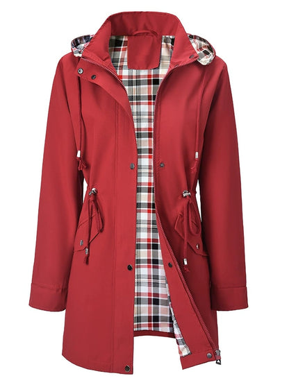 ⏳Time-limited Special -- 50% Off⏰Ultimate Plaid Waterproof Jacket for Women🍃