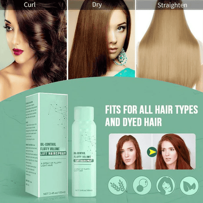 ⏰Great Sale - BUY 1 GET 1 FREE🔥🔥 Oil-Control Fluffy Volume Lift Hairspray