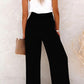 2024 Hot Sale Linen Blend High Rise Smocked Pants