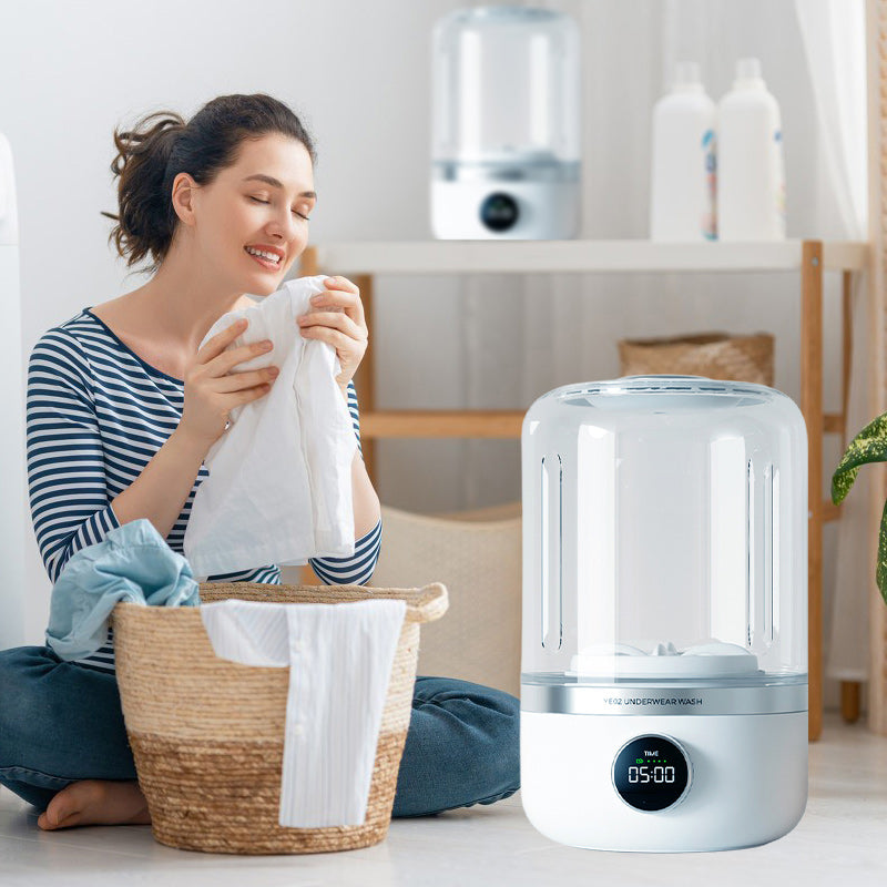 🔥Last Day Sale 50% OFF😍Portable Rechargeable Mini Washing Machine for Underwear！🩲