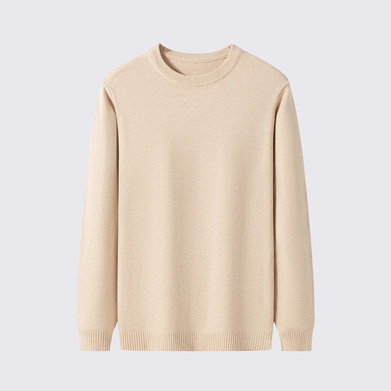 🔥2025 Hot Sale 50% Off🔥Plain knitted basic crew neck shirt for men