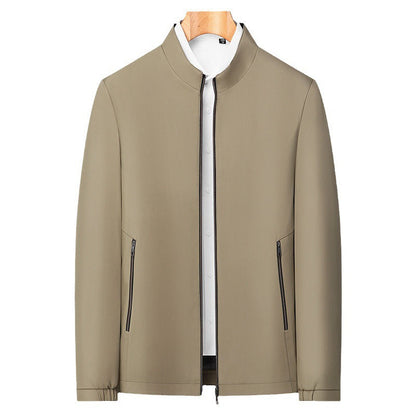 ✨Men's Standing Collar Zipper Casual Jacket