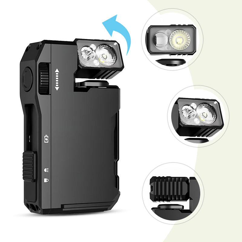 🔦🔦Mini flashlight with rotating head🔦G5 EDC – Light that thinks for itself. For adventures that know no compromises - Portable