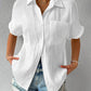 Shirt Collar Casual Buttoned Loose Blouse（50% OFF）