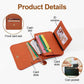 💕RFID Blocking Short Wallet for Women, Mini Card Holder Purse with Key Ring, Coin Pocket & ID Window👛