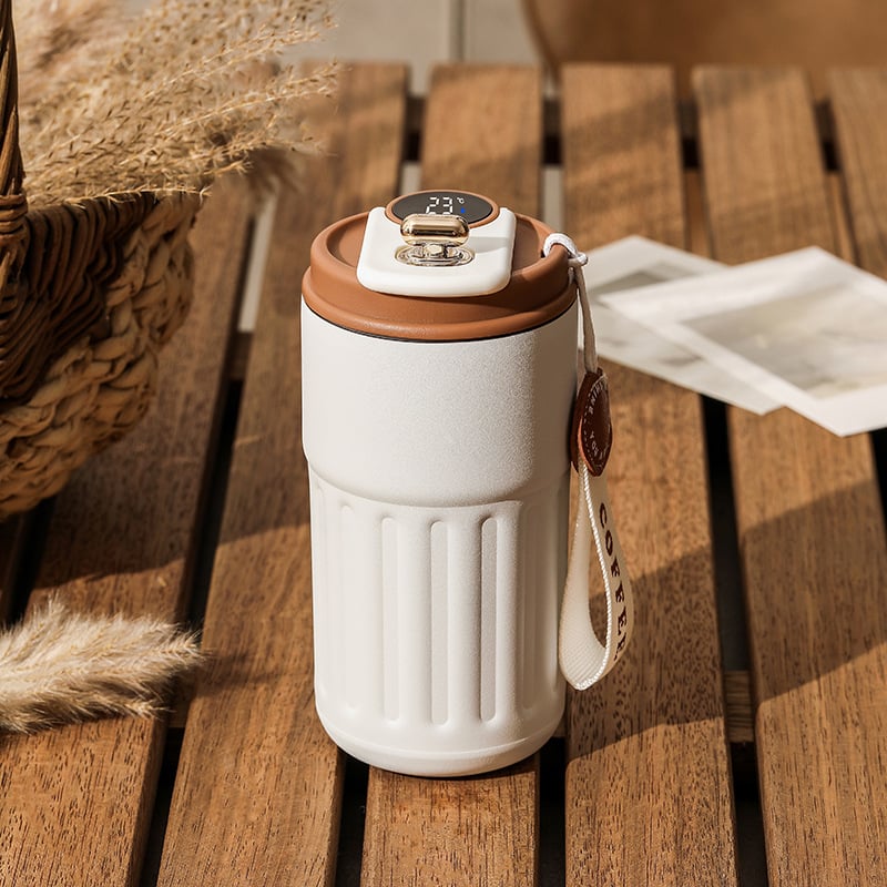 Gift Idea🔥🔥Led Temperature Display Coffee Mug Stainless Steel Thermos😊