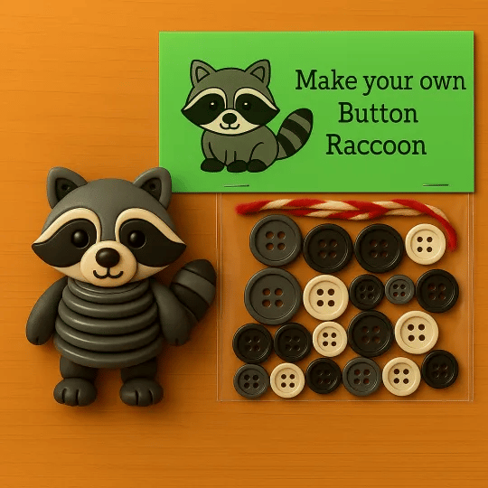 🎄 50% OFF NOW! 🎨 DIY Button Animal Ornaments - Creative Craft Kit for Kids, Develops Fine Motor Skills & Creativity 🧵📦