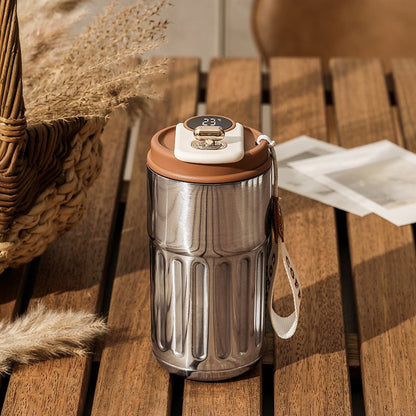 Gift Idea🔥🔥Led Temperature Display Coffee Mug Stainless Steel Thermos😊