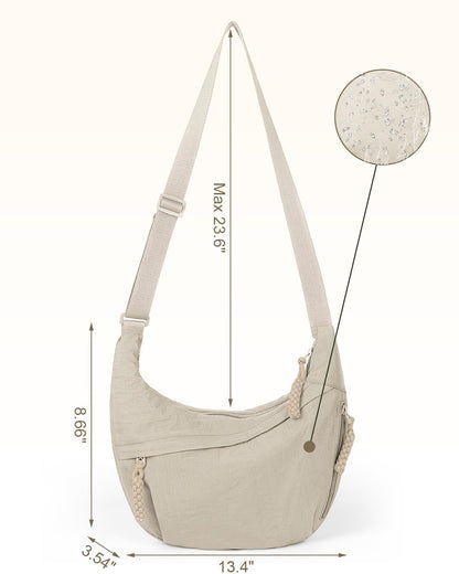 🎉Limited Offer--50% OFF😍Designer Direct Sales👜Women's Fashion Plain Colour Crossbody Hobo Bag