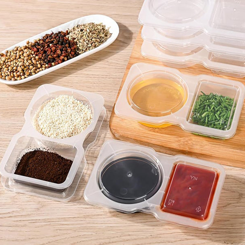 🔥HOT SALE 50% OFF🔥Double Compartment Snack Containers With Lids