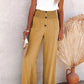 2024 Hot Sale Linen Blend High Rise Smocked Pants