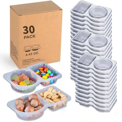 🔥HOT SALE 50% OFF🔥Double Compartment Snack Containers With Lids