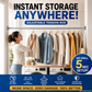 ✨ Install in seconds without drilling—adjustable tension rod for smarter storage at home 🏠