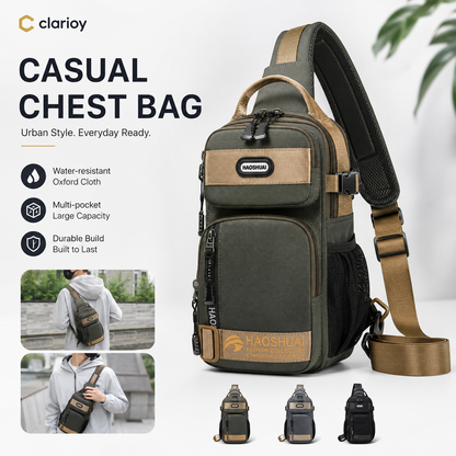 🎁2026 New Arrivals 50% OFF💥Adjustable Oxford Cloth Chest Bag – Lightweight, durable & versatile. Perfect for hands‑free daily carry. Stylish & practical! 🌟👜
