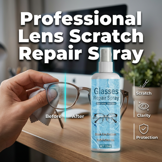 💥LAST DAY SALE 50%OFF💥 Lens Scratch Repair Spray 👓✨ – Micro-Scratch Remover, Streak-Free, Safe on Coatings