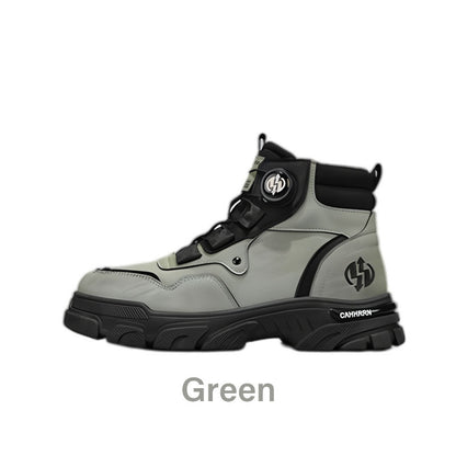⏳Time-limited Special⏰Men's outdoor swivel buckle work shoes（Waterproof, Anti-slip,Comfortable and Breathable）