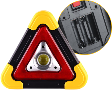 🥳2026 HOT SALE💥50K+ SOLD!🚨 3-IN-1 solar emergency triangle warning light at the roadside📱