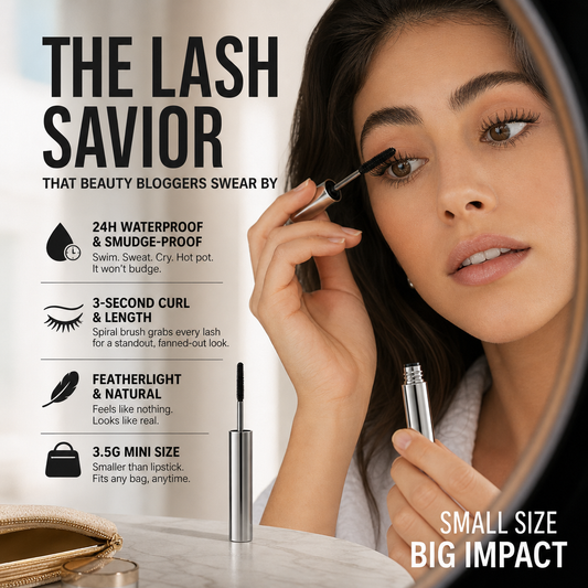 💐🔥Buy 1 Get 1 Free 💥💦 Waterproof Curling & Lengthening Mascara ✨