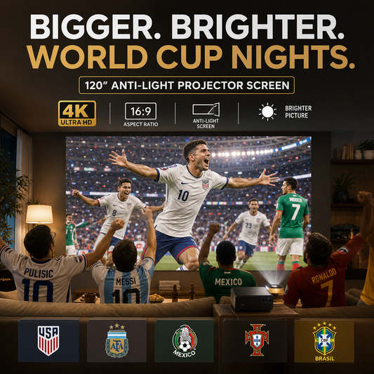 ⚽️⚽️🔥Backlit Projection Screen (16:9)🎥✨