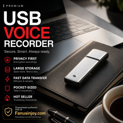 ⌛50% Limited Time Discount! 🔊Portable High-Definition Noise-Cancelling USB Voice Recorder