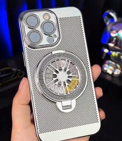 📱LIMITED TIME 50% OFF!🔥Magnetic Gyro Ring Stand Cooling Phone Case