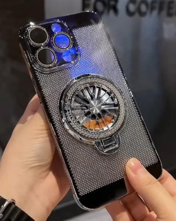 📱LIMITED TIME 50% OFF!🔥Magnetic Gyro Ring Stand Cooling Phone Case