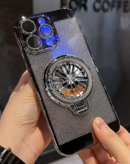 📱LIMITED TIME 50% OFF!🔥Magnetic Gyro Ring Stand Cooling Phone Case