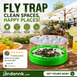 🔌Last Day Special Price✅ Reusable fly trap—no electricity, no poison! 🏠 Safe to use in the kitchen and around children and pets.