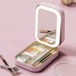 Integrated Make-up Storage Box with Light-Filled Mirror