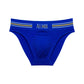 Men's Sexy Colorful Stripe Letter Seamless Low Waist Briefs