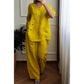 💥Summer Hot Sale 50% OFF💥Women's Casual Loose 2-Piece Set with Chic Button Embellishment