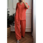 💥Summer Hot Sale 50% OFF💥Women's Casual Loose 2-Piece Set with Chic Button Embellishment