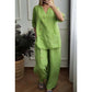 💥Summer Hot Sale 50% OFF💥Women's Casual Loose 2-Piece Set with Chic Button Embellishment