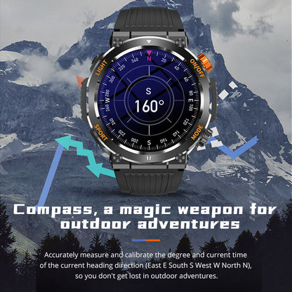 ⌚Last day's offer - 50% OFF🔥🌲 Sports Outdoor Smartwatch – Perfect for Adventure & Sports 🚴 | Waterproof, Bluetooth Call & 100+ Modes ✨