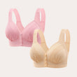 📢📢50% OFF !! ⏰Front Button Breathable Skin-Friendly Cotton Bra