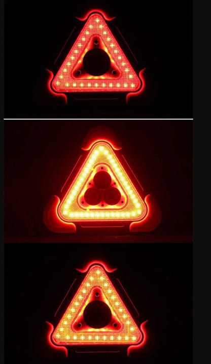 🥳2026 HOT SALE💥50K+ SOLD!🚨 3-IN-1 solar emergency triangle warning light at the roadside📱