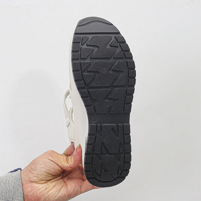 Women's orthopedic sandals with Velcro, hollow toe and closed toe
