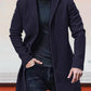 🍂 Timeless Warmth | Men's Wool-Blend Single-Breasted Notch-Lapel Coat