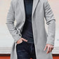 🍂 Timeless Warmth | Men's Wool-Blend Single-Breasted Notch-Lapel Coat