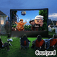 🎬 60% OFF HOT SALE! ✨ Giant Portable Outdoor Cinema Screen - 4K HD Projection with Adjustable Stand for Outdoor Parties 🌟🌙