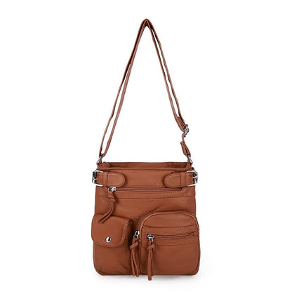 ⏰HOT SALE⏰Multi-Pocket Crossbody Bag Soft Leather Shoulder Purse Bag