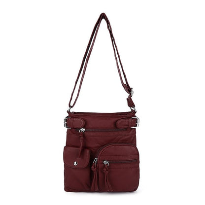 ⏰HOT SALE⏰Multi-Pocket Crossbody Bag Soft Leather Shoulder Purse Bag