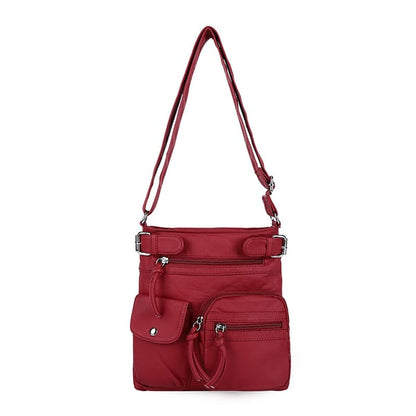 ⏰HOT SALE⏰Multi-Pocket Crossbody Bag Soft Leather Shoulder Purse Bag