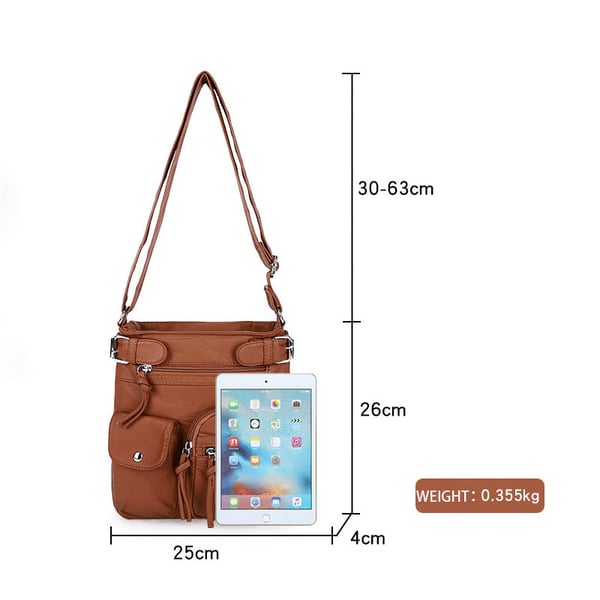 ⏰HOT SALE⏰Multi-Pocket Crossbody Bag Soft Leather Shoulder Purse Bag