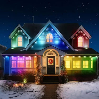 🎅Christmas Sale-Up to 50% OFF🎁🏡🌳 Slimme Waterdichte LED Strip Licht – Binnen & Buiten, Persoonlijke Kleur Effecten, IP65 Waterdicht & Makkelijke Installatie (Perfect voor Feest Decoratie)!
