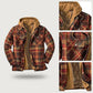 ❄️ Built for Cold Days | Men's Quilted-Lined Plaid Hooded Jacket ⚡ Free Shipping
